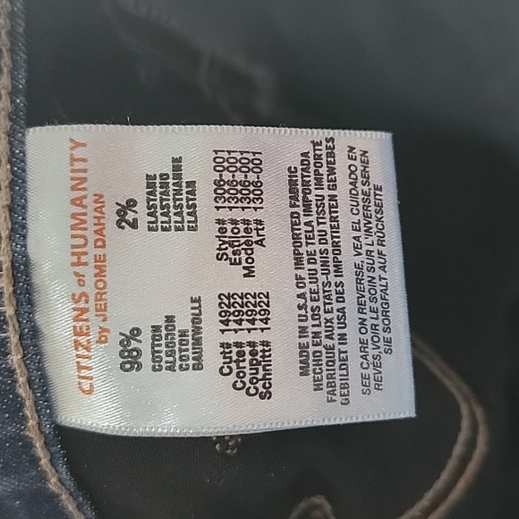 Citizens of Humanity Elson Medium rise straight leg jean size 31 - Picture 6 of 7